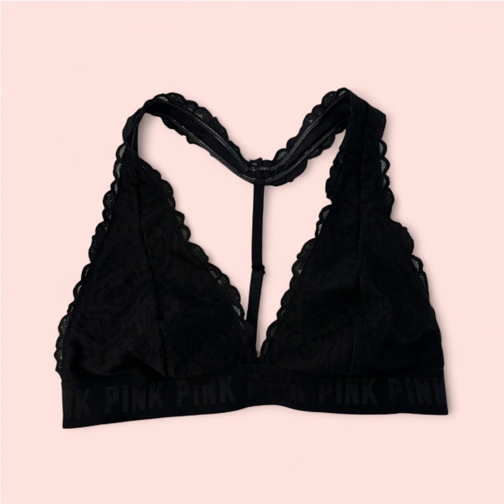 PINK Victoria's Secret Black Lace Bralette